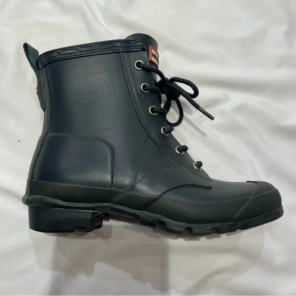 Hunter Boots Original Thurloe Rain Lace Up Waterproof Combat Size Kids 3 or 4?